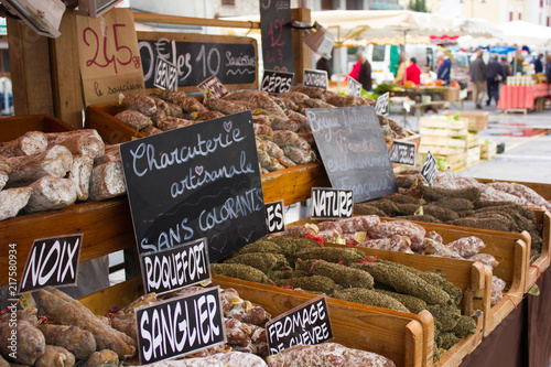 Market in Barcelonette, France