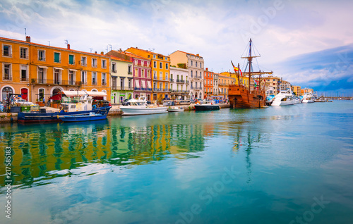 Sete, Venice of Languedoc, southern France.  photo