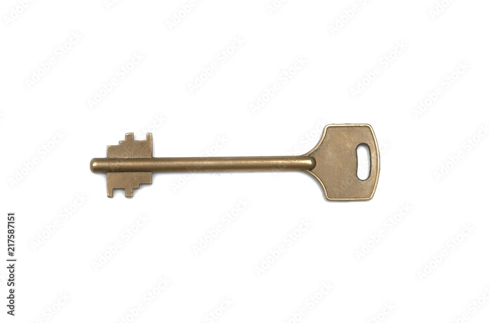Modern key isolated on white background. Modern key isolated on white background.