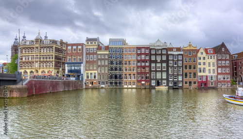 Streets and canals of Amsterdam, Netherlands © Mistervlad