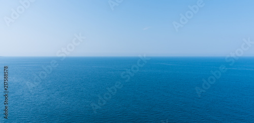 beautiful view of the Mediterranean blue sea