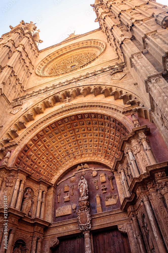 Entrée de la cathédrale de Palma de Majorque