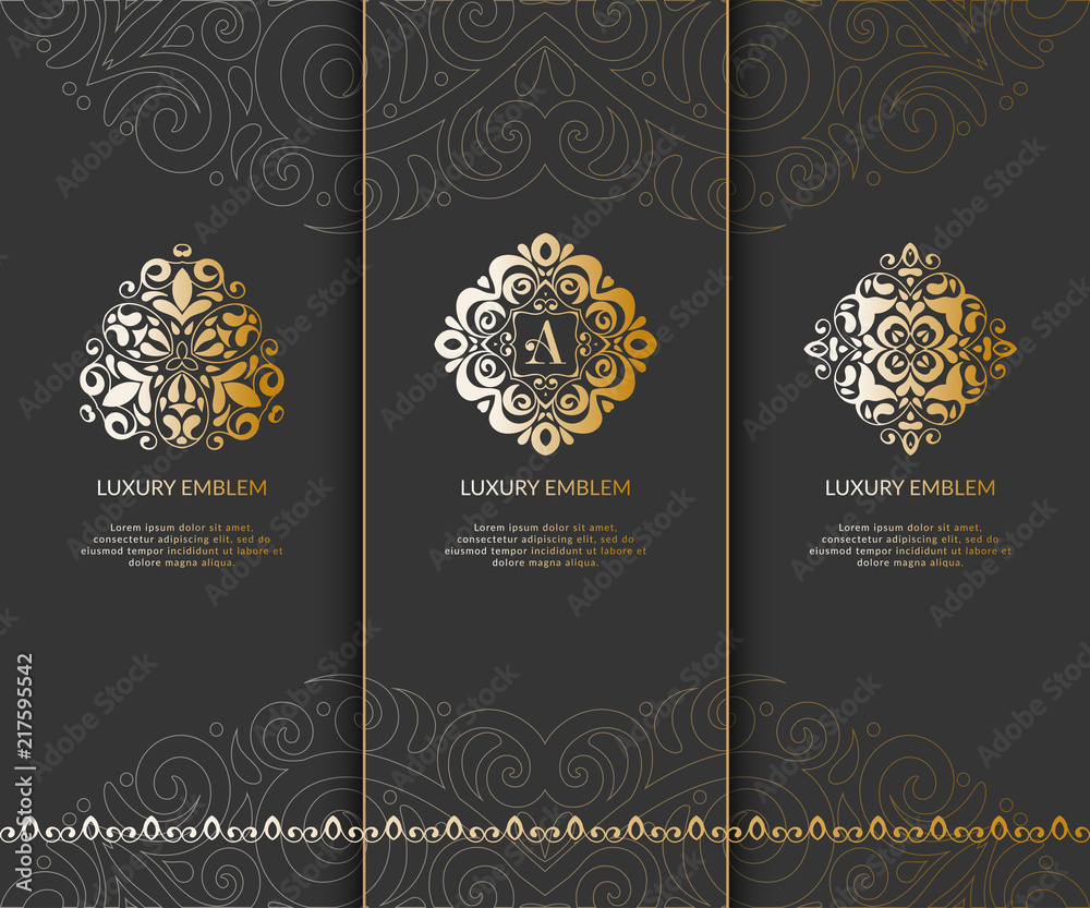 Vector emblem. Elegant, classic elements. Can be used for jewelry, beauty and fashion industry. Great for logo, monogram, invitation, flyer, menu, brochure, postcard, background, or any desired idea. Vector emblem. Elegant, classic elements. Can be used for jewelry, beauty and fashion industry. Great for logo, monogram, invitation, flyer, menu, brochure, postcard, background, or any desired idea.