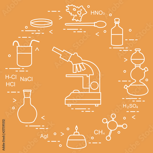 Chemistry scientific, education elements.