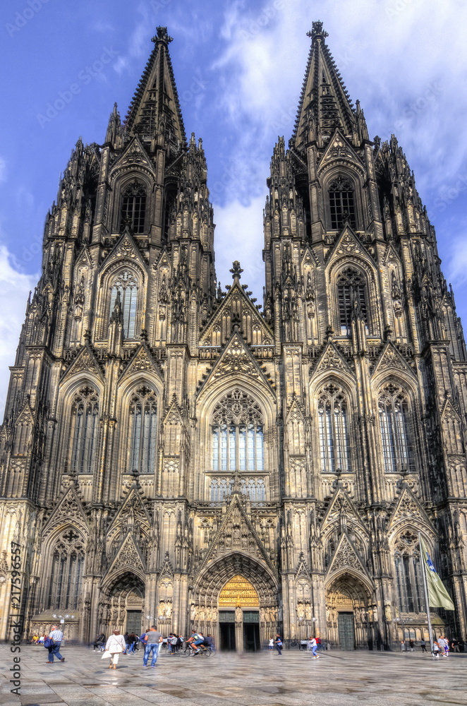 Cologne Cathedral facade, Germany