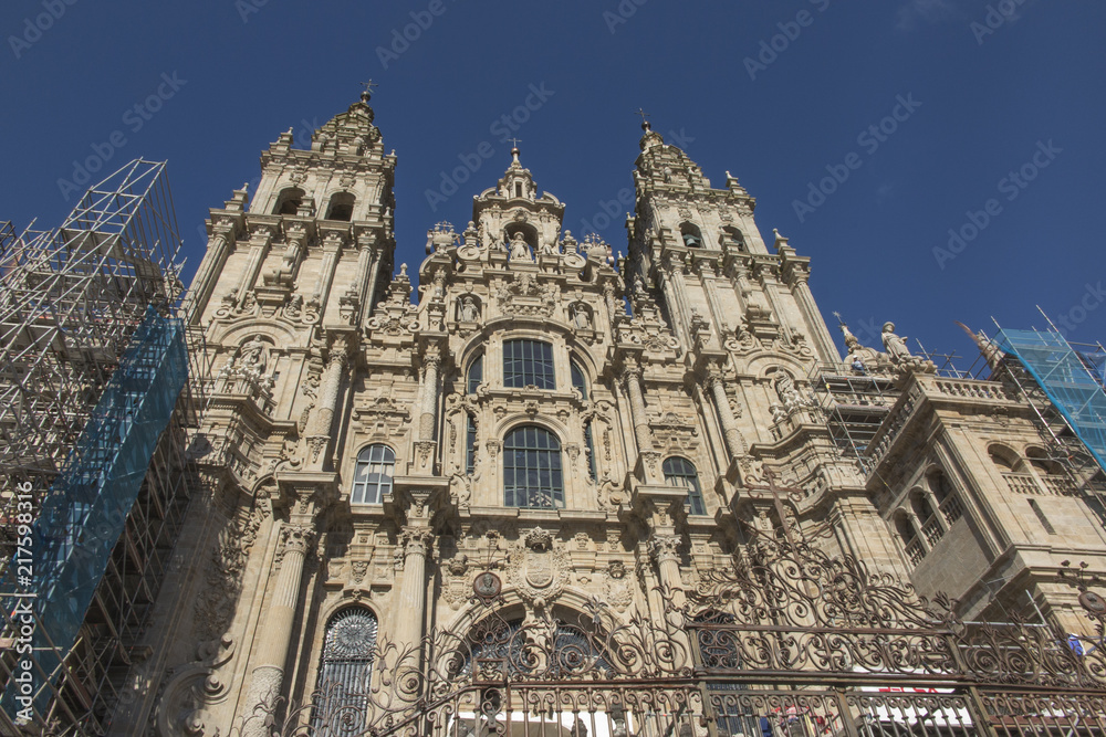 Santiago de Compostela Cathedral of Saint James, Spain.