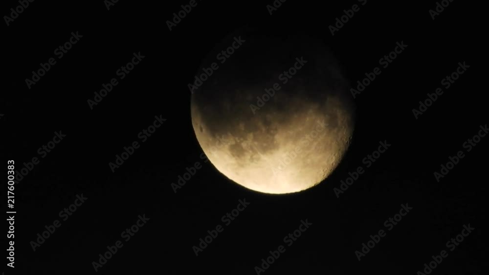 4k Moon in cloudy night sky close up video 4k Moon in cloudy night sky close up video