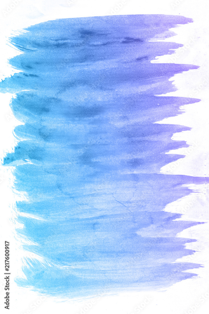 Blue and purple brush watercolor paint background. Blue and purple brush watercolor paint background.