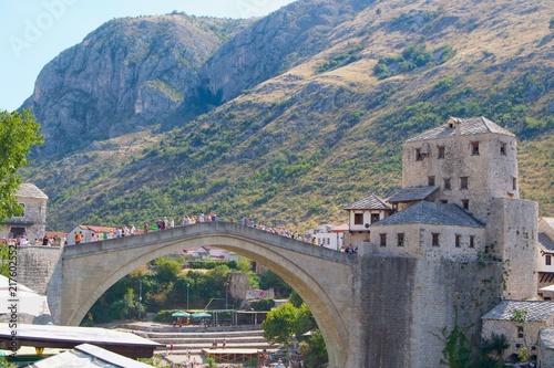 Stari Most bridge in Mostar, Bosnia