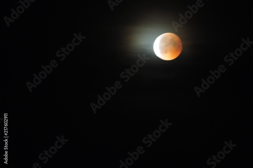 Mondfinsternis in Deutschland vom Juli 2018 – Austritt des Mondes aus dem Erdschatten