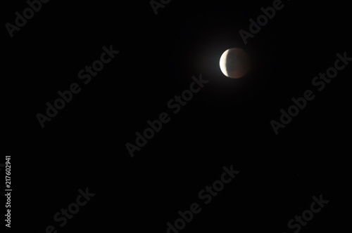 Mondfinsternis in Deutschland vom Juli 2018 – Austritt des Mondes aus dem Erdschatten