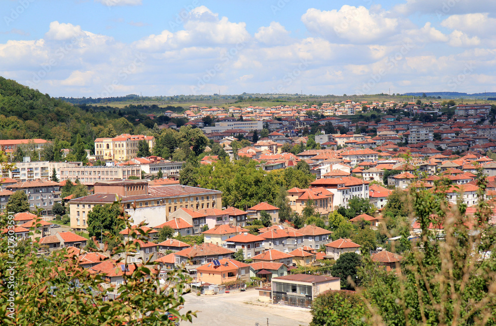 Вид с высоты на г. Дряново (Болгария)