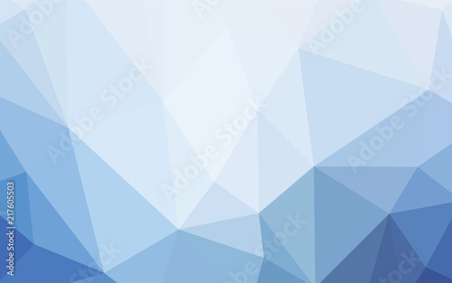 Light BLUE vector gradient triangles texture.