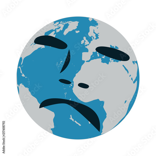 Suffering world and Earth -  poverty, injustice and pollution dramatic concept for 2018