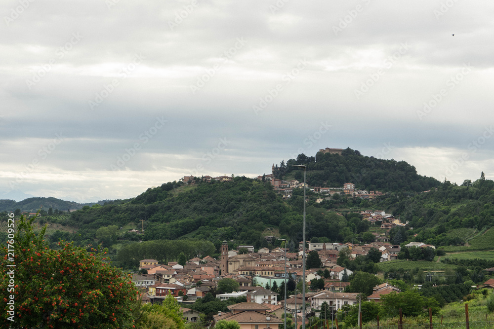 Cityscape of Monticello d'Alba, Piedmont - Italy