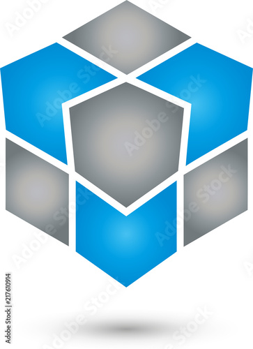 Würfel, Digital, IT Dienstleistungen Logo