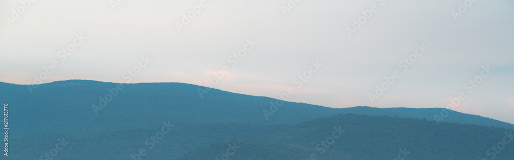 Panorama of the Appalachian Mountains in western Virginia