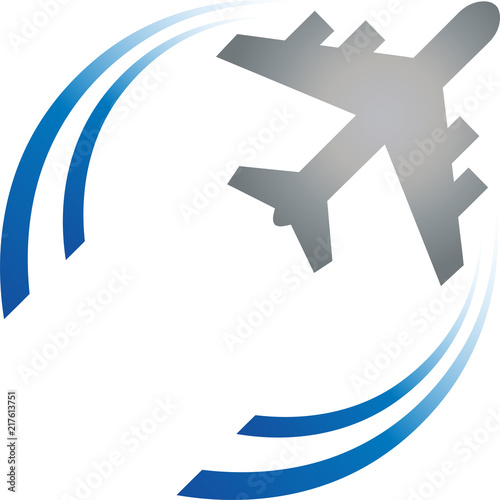 Flugzeug fliegt, Transport, Logo, Icon