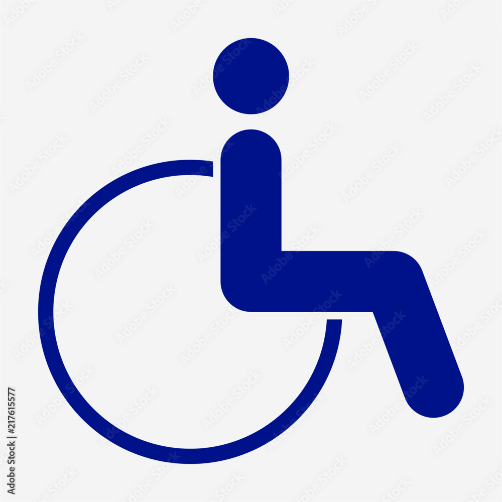 Flat wheelchair pixel perfect vector icon Flat wheelchair pixel perfect vector icon
