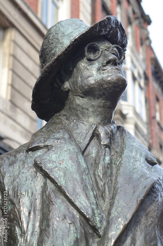 James Joyce Statue on Earl St N 1 in Dublin, Ireland