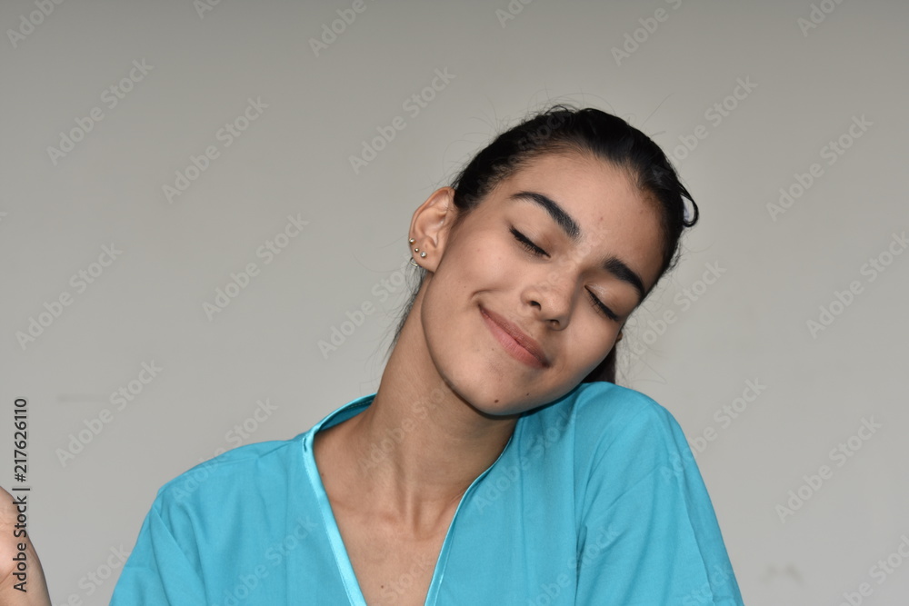 Wondering Young Female Nurse Wondering Young Female Nurse