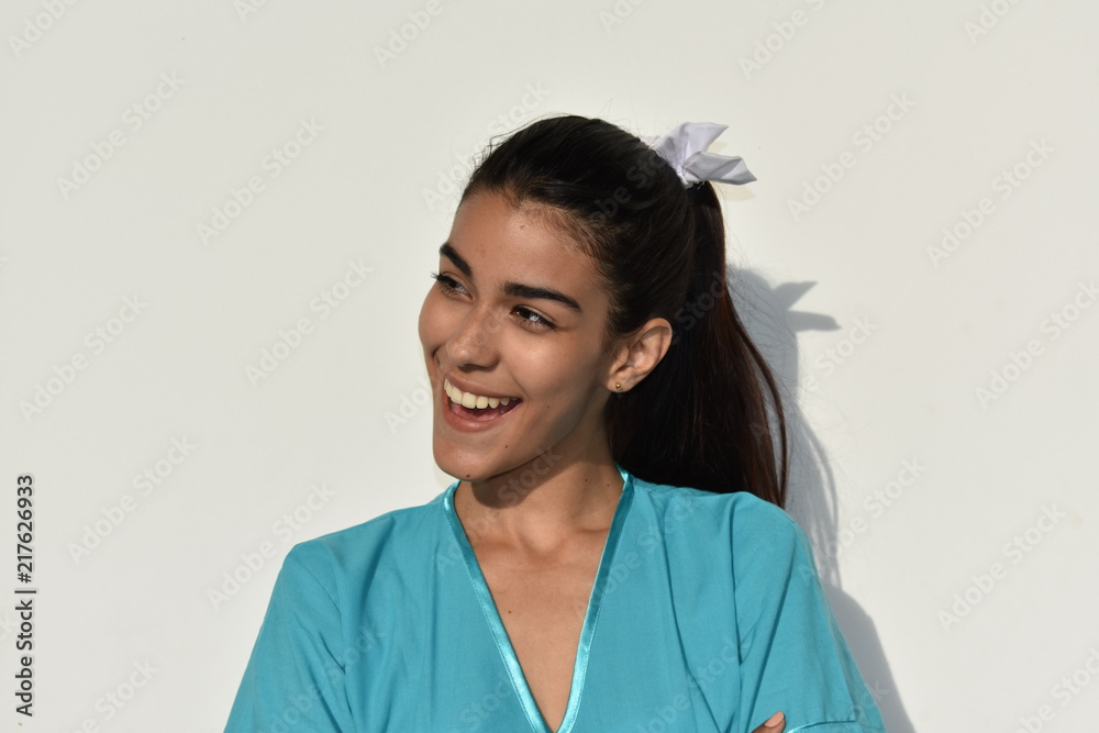 Fototapeta premium Pretty Female Nurse And Happiness