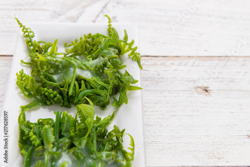 фотографія Softboil Paco fern (Diplazium esculentum) with coconut milk