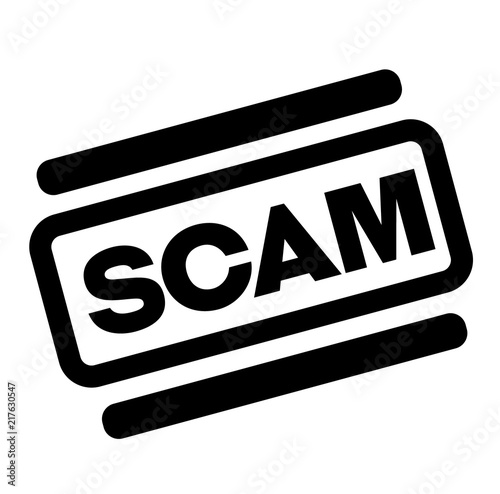 scam black stamp
