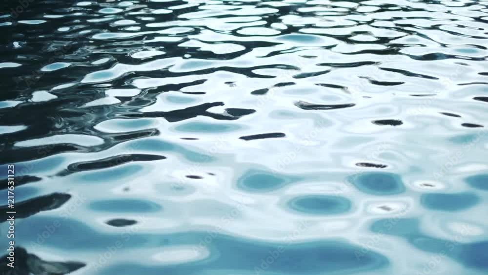Blue water waving slowly slow motion nature background 1080p