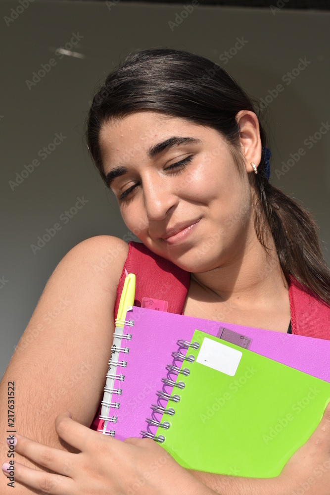 Girl Student And Happiness Girl Student And Happiness