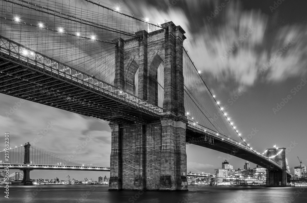 Brooklyn Bridge and Clouds, Study 1
