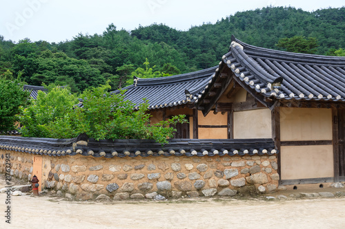 Confucianist Village of korea tile-roofed house