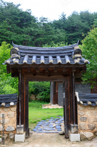 Confucianist Village of korea tile-roofed house