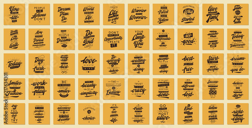 Set of cards with quotes.