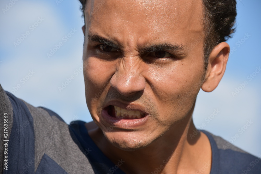 Obraz premium Mad Handsome Male