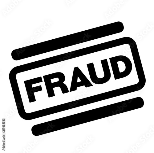 fraud black stamp