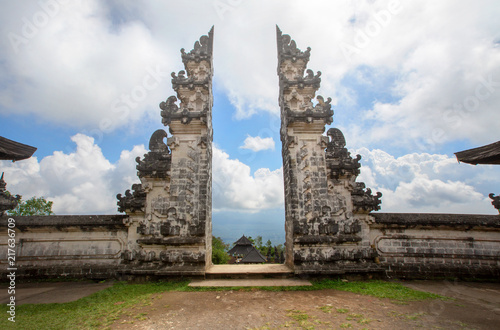 Ancient gates, Pura Lempuyang temple near Agung volcano,Bali, Indonesia