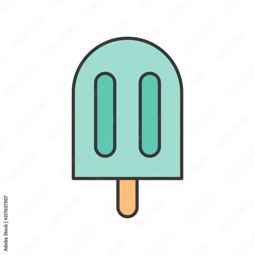 ice pop or ice bar, food and gastronomy set, filled outline icon ice pop or ice bar, food and gastronomy set, filled outline icon