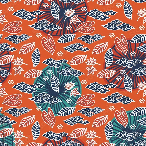 Creative hand drawn leaves,...