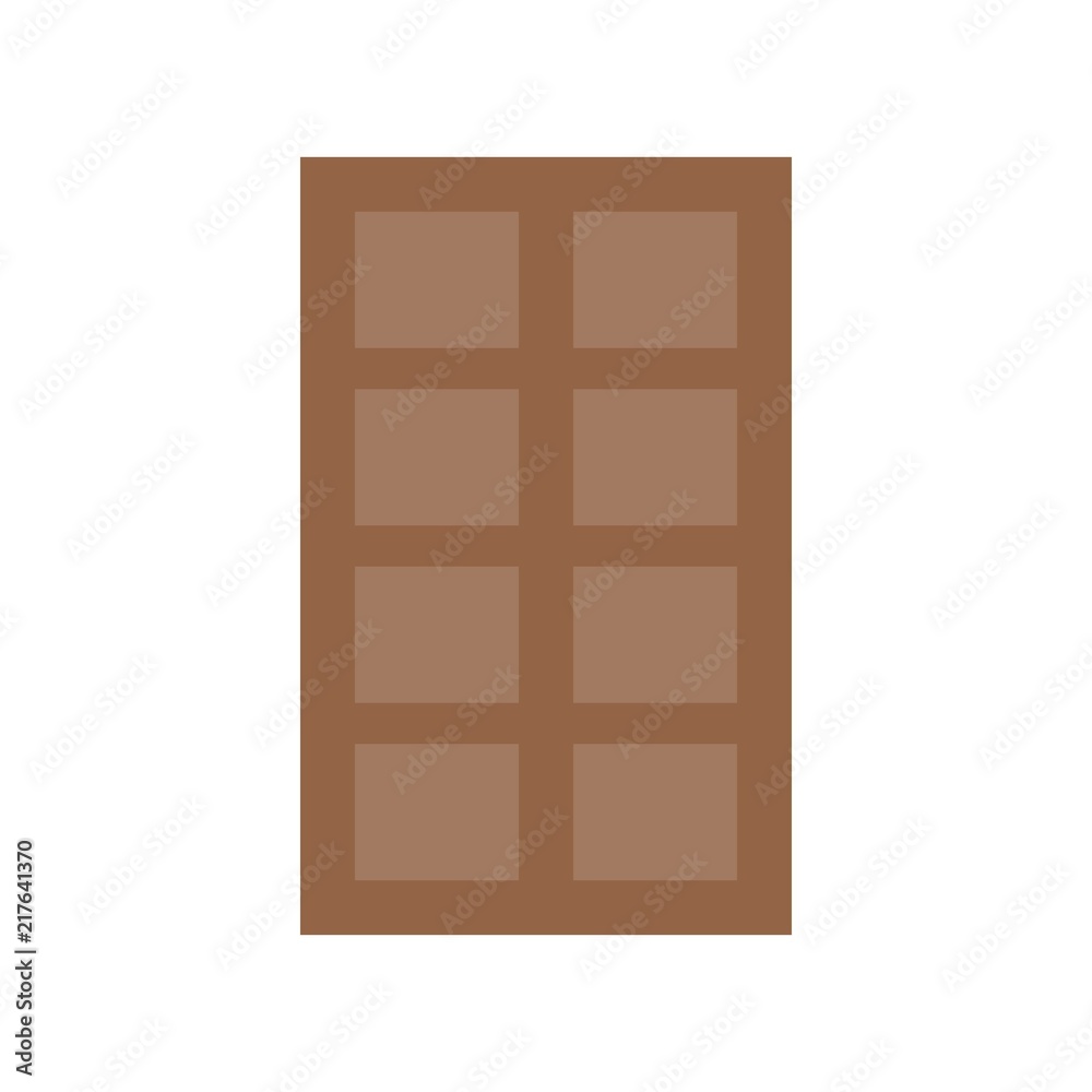  dark chocolate, food and gastronomy set, flat icon