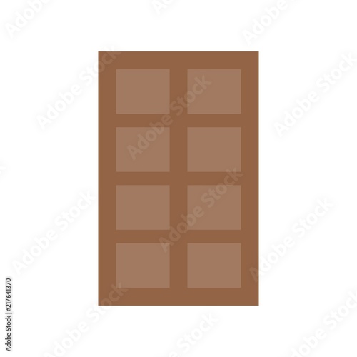  dark chocolate, food and gastronomy set, flat icon