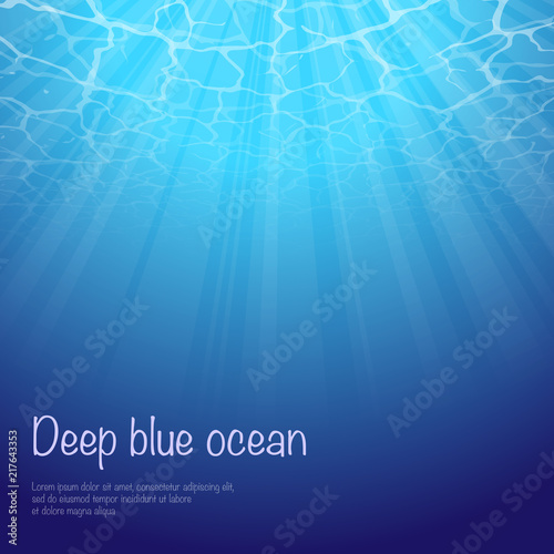 Under water text background