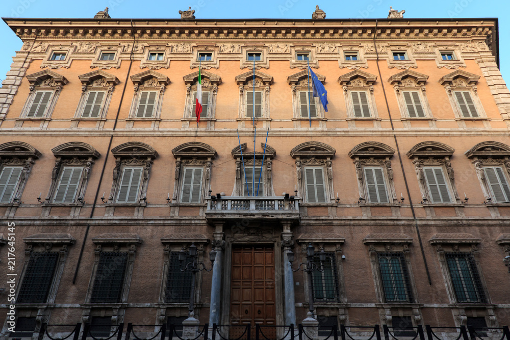 Rome Madama palace (Palazzo Madama) home of the Senate of the Italian Republic
