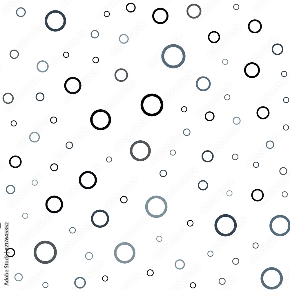 Light Gray vector seamless texture with disks.