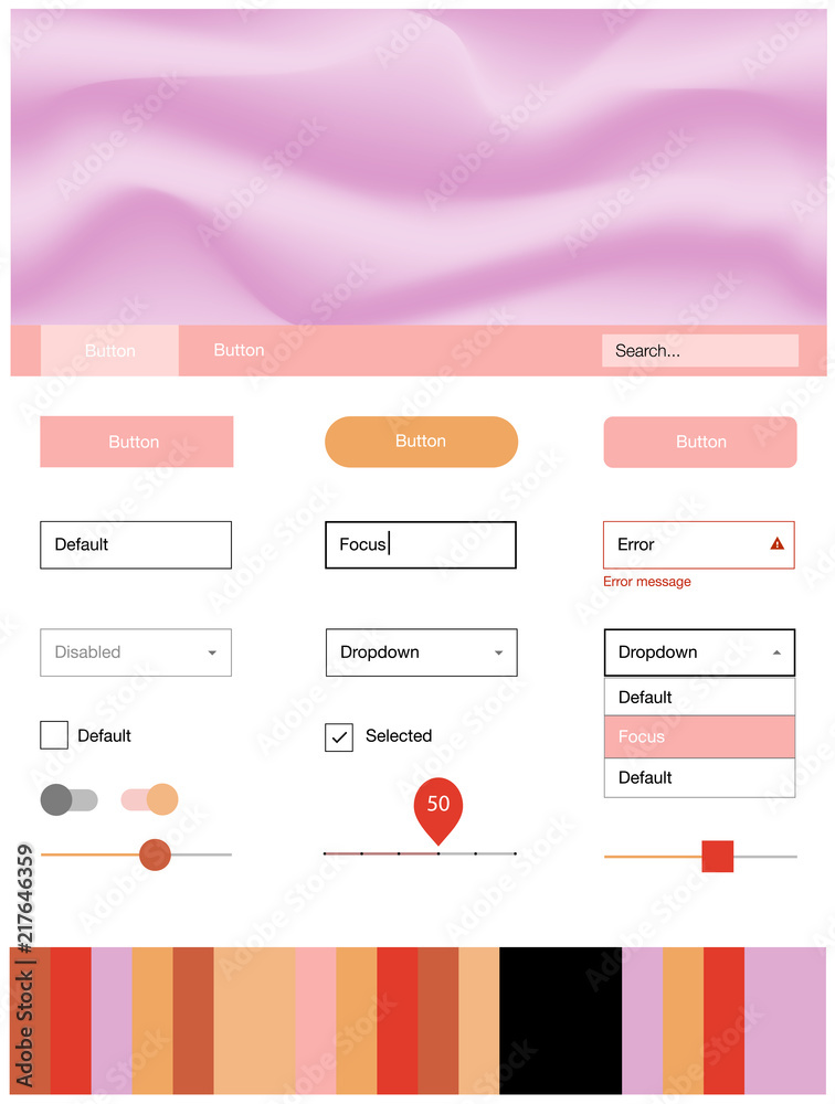 Light Blue, Yellow vector Material Design Kit with liquid shapes. Light Blue, Yellow vector Material Design Kit with liquid shapes.