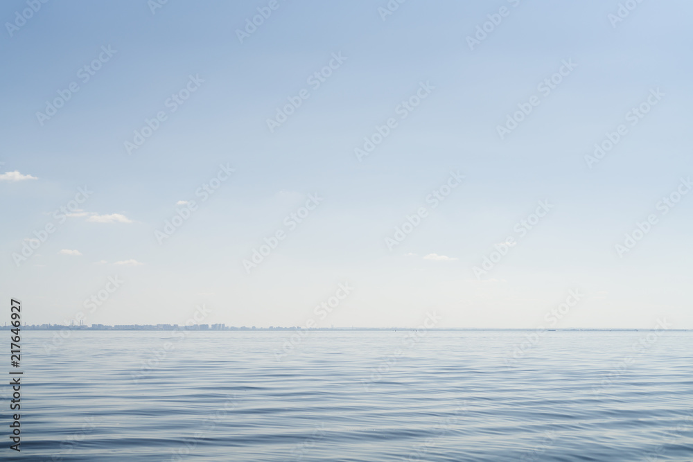 water surface in the bay on a sunny day water surface in the bay on a sunny day