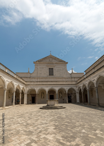 Cloister of Benedictine abbey of Montecassino. Italy © wjarek