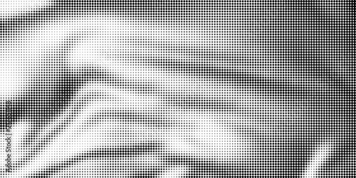 Dotted halftone wave background. Pattern cloth geometric grunge. Vector illustration.