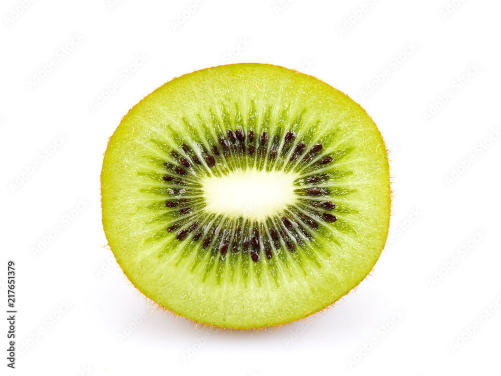 Slices kiwi fruit isolated on white background Slices kiwi fruit isolated on white background