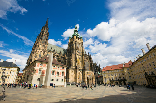 State of St. Vitus Cathedral in Czech Republic